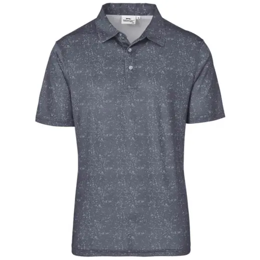 Mens Flexxion Golf Shirt Grey Front